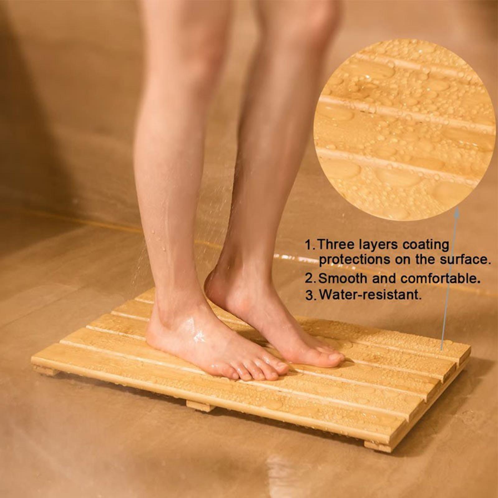 Bamboo Bath Mat Stylish Heavy  - Bamboo Bath Mat 评论和价格