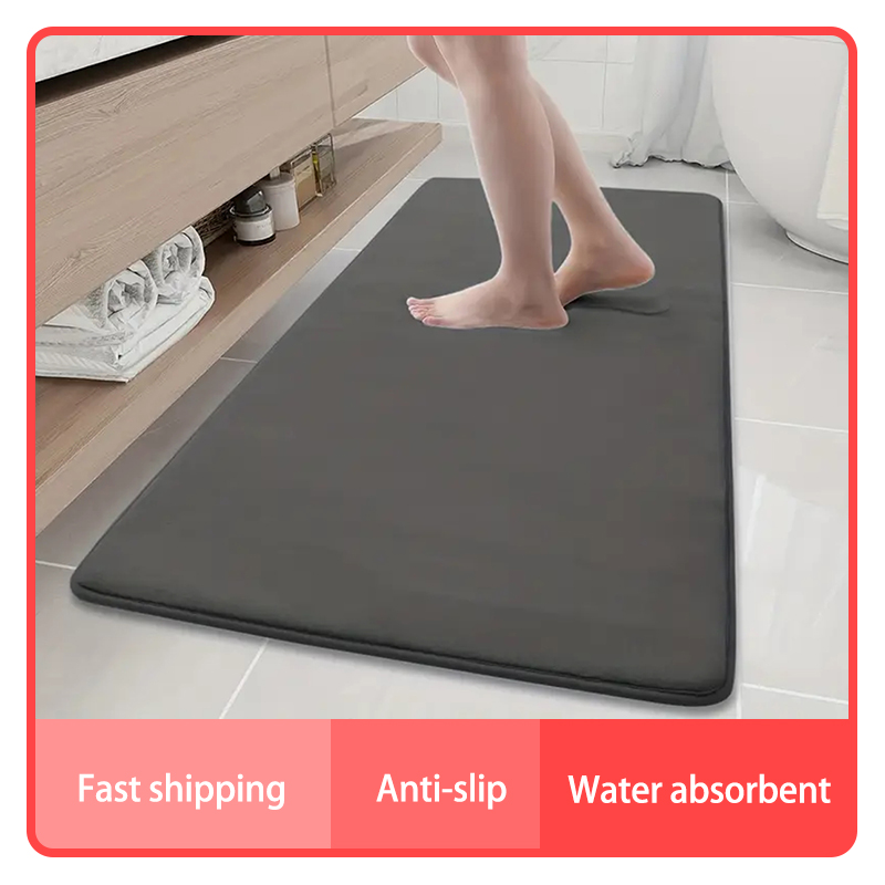 large-sized bathroom anti-skid - Bamboo Bath Mat 评论和价格