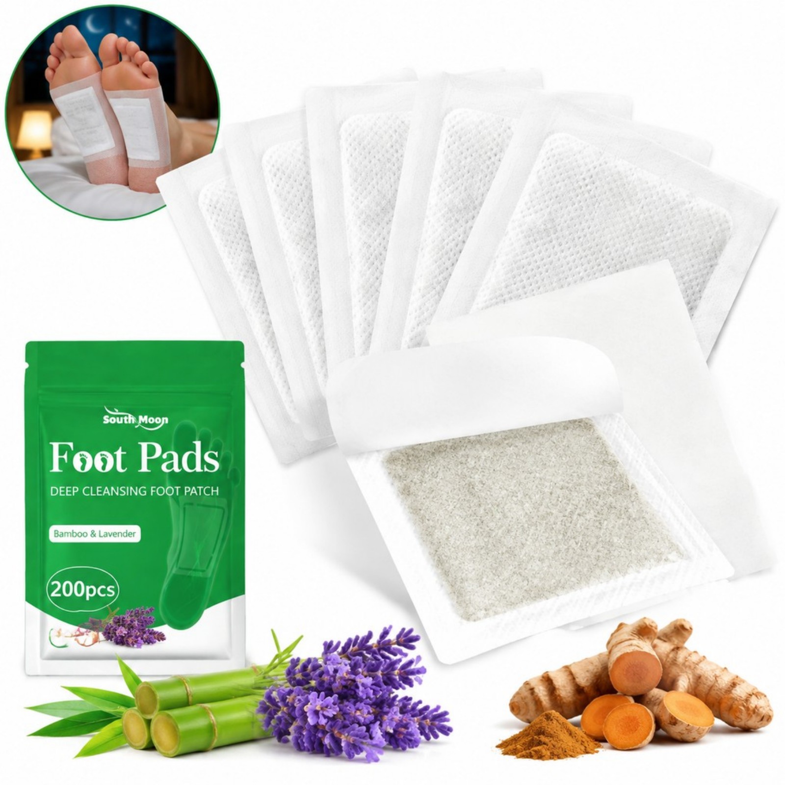 12/36/60/120pcs Turmeric Foot  - Detox Foot Patch 评论和价格