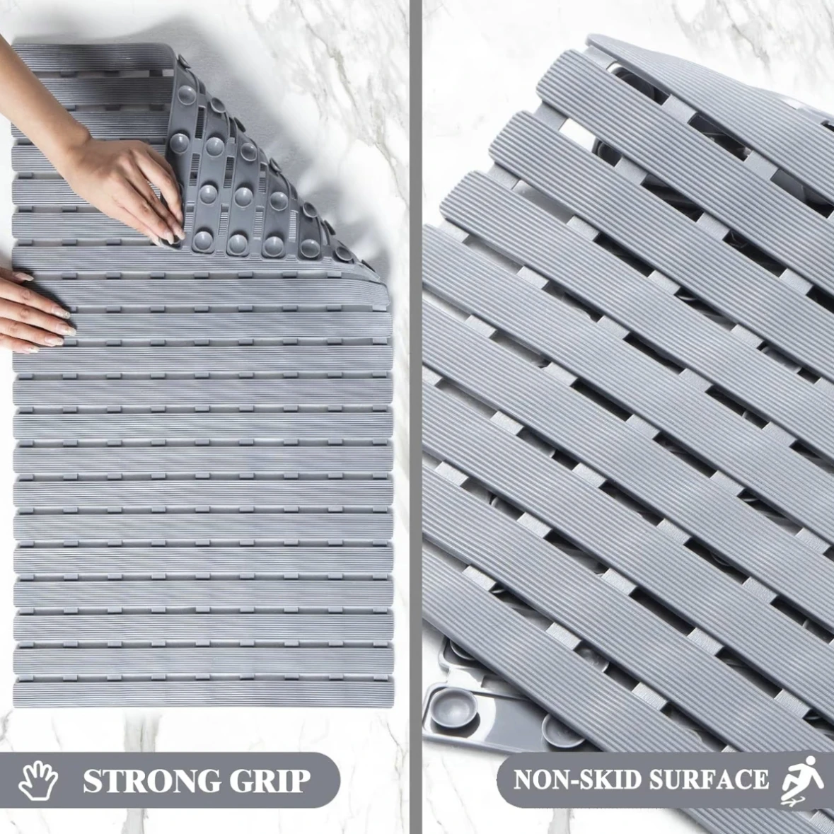 1pc Bathtub Mat Non Slip, Show - Bamboo Bath Mat 评论和价格